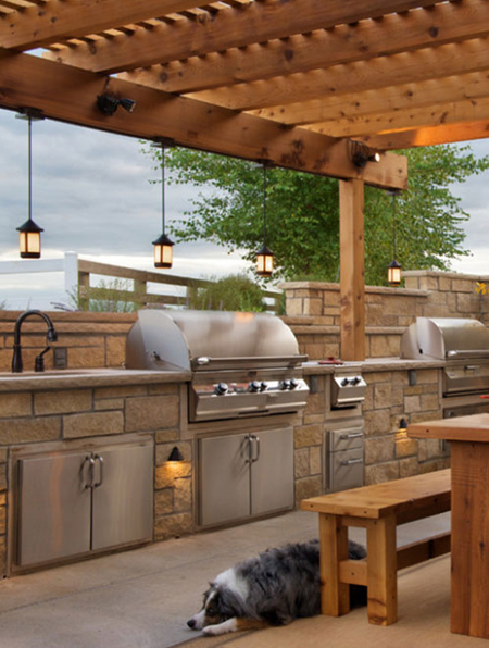 how to design outdoor kitchen