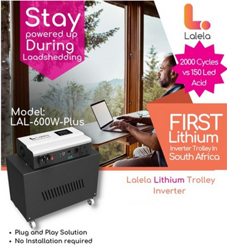 Information on the Lalela Lithium-Ion Inverter Trolley