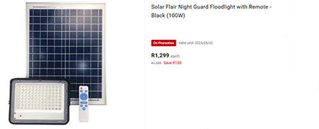 Solar Floodlight Options
