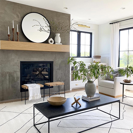 Fashionable Fireplace Ideas From Cemcrete