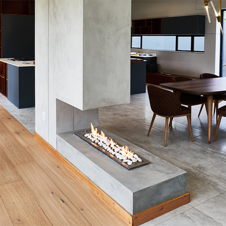 Fashionable Fireplace Ideas From Cemcrete