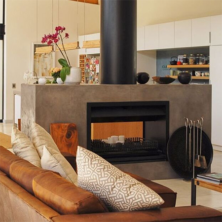 Fashionable Fireplace Ideas From Cemcrete