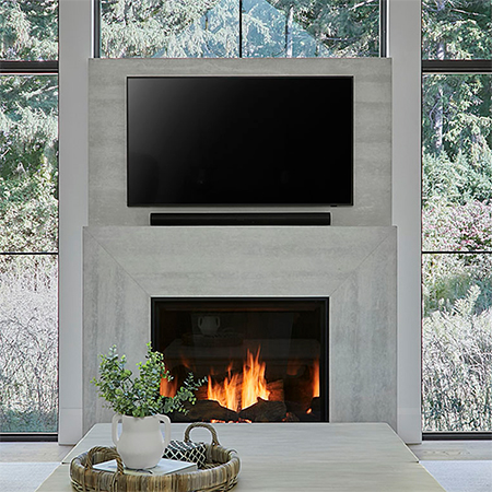concrete fireplace ideas and designs