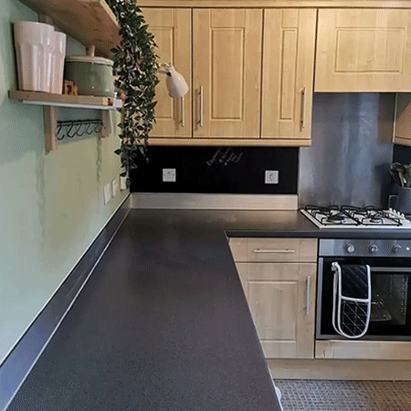 replaced old kitchen countertops