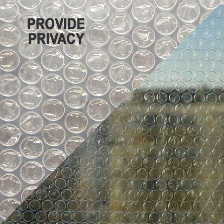 use bubble wrap on windows for privacy