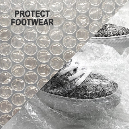 protect shoes with bubble wrap