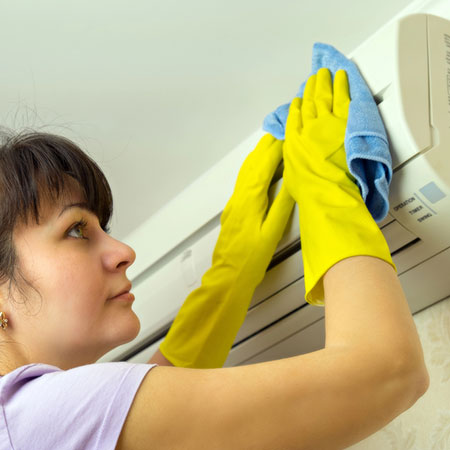 clean filters extractor fan, fume hood and air conditioner