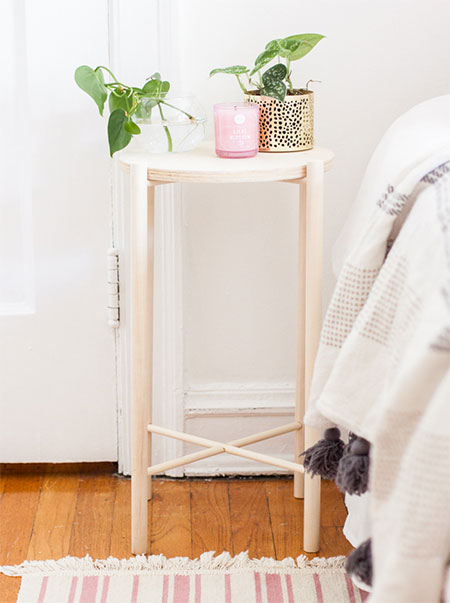 instructions for dowel bedside table