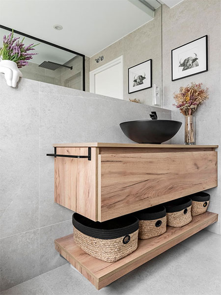 bathroom modern organic design