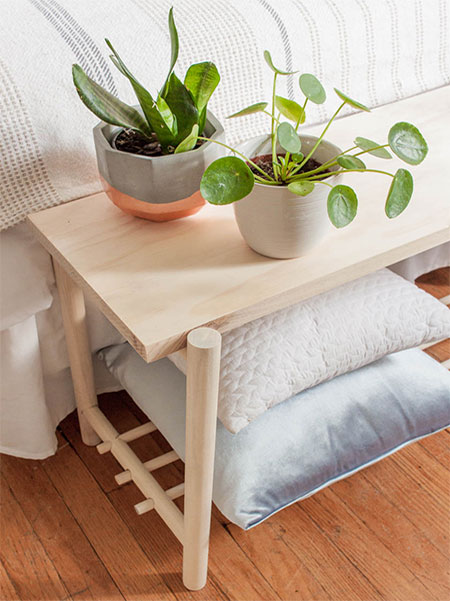 plans for bench at end of bed