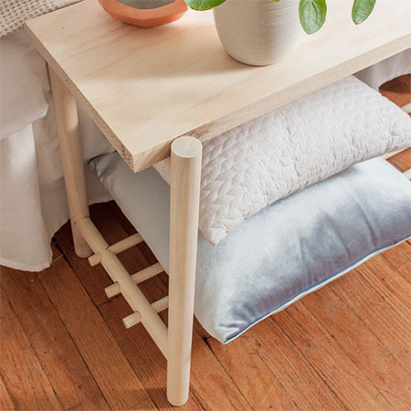 instructions for bench at end of bed