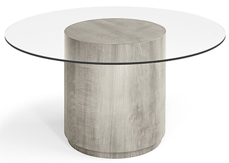 concrete base for glass top dining table