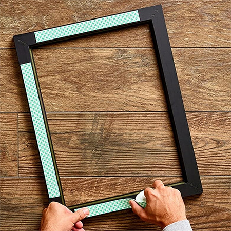 Use enough tape for the item being mounted