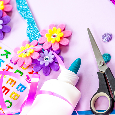 Use craft glue for school projects, scrapbooking, paper mache, paper crafts, etc