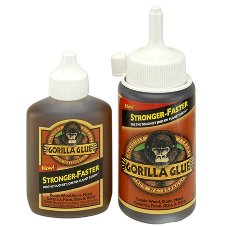 Polyurethane glue can bond brick and concrete, wood, glass, leather and tile