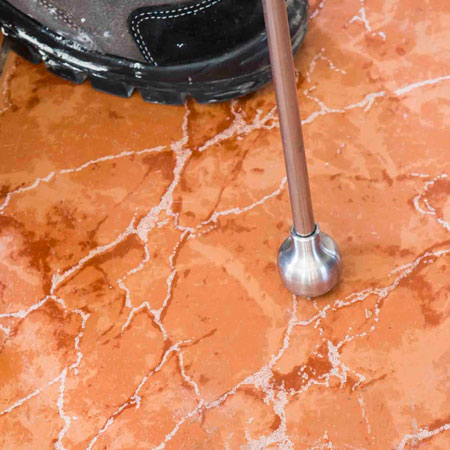 How to lay tiles over existing tiled floor