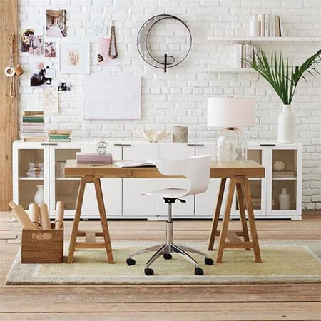 Decorate for a glamorous home office