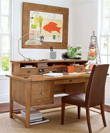 Decorate for a glamorous home office