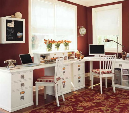 Decorate for a glamorous home office