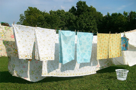 Hang laundry to dry