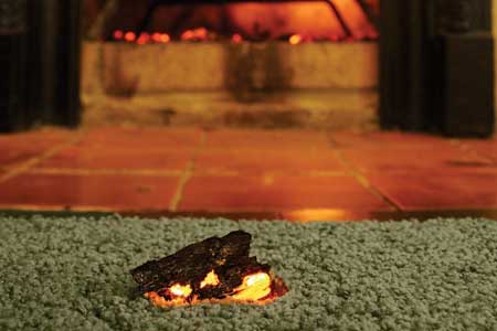 How to patch a damaged carpet