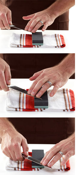 How to sharpen knives with a whetstone