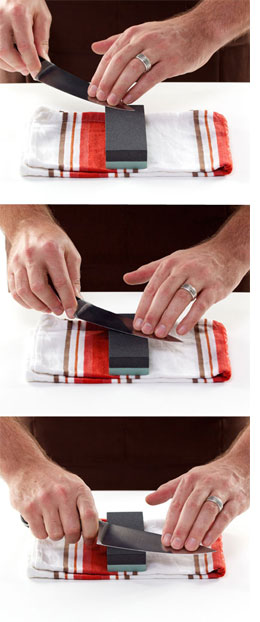 How to sharpen knives with a whetstone