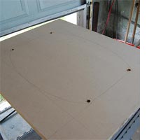 Mosaic tile vanity for bathroom 