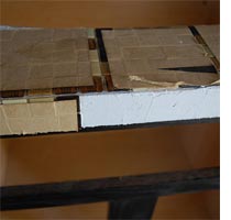 Mosaic tile vanity for bathroom 