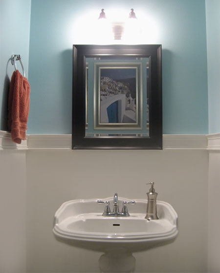 powder room guest toilet remodel makeover decorate ideas