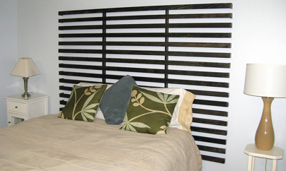 diy slatted headboard