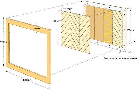 Make a DIY bamboo headboard