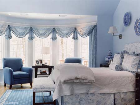 decorate blue bedroom