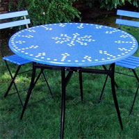 painted bistro table