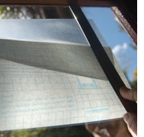 Create a sandblasted effect 