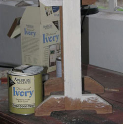 Distressed Ivory Table