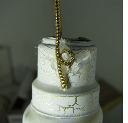 Christmas ornaments from recycled light bulbs