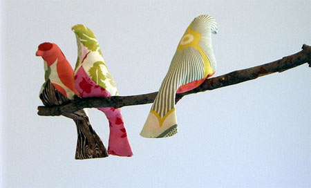Birds on a twig
