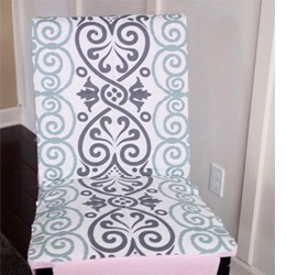 Upholster a dining chair 