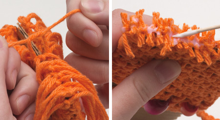 Macramé iPod or cellphone holder 