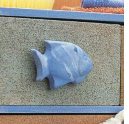 Sea-themed bathroom storage