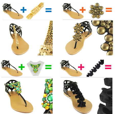 Home Dzine Craft Ideas Summer Sandals With Glamour - How To Decorate Sandals At Home