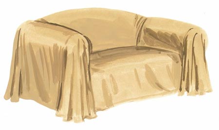 How to make a sofa slipcover