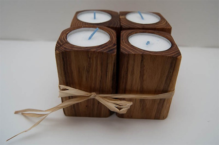 Make tealight candle holders