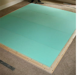 Large wall-mounted headboard