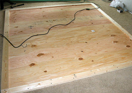 Large wall-mounted headboard