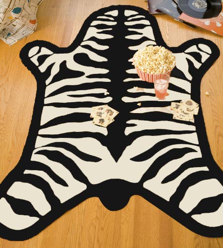 How to make a zebra rug