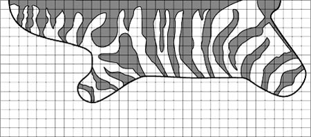 How to make a zebra rug