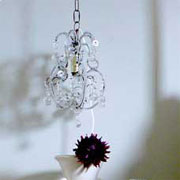 Makeover chandelier for bedside lamp