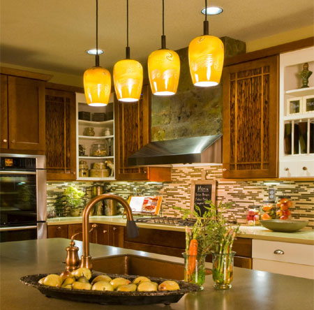 LED pendants make for a very interesting design and are very energy efficient